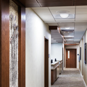 CDH neurology hallway feature and nurse station