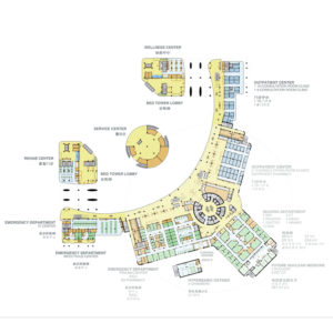 Dalian Hospital Phase II first floor plan