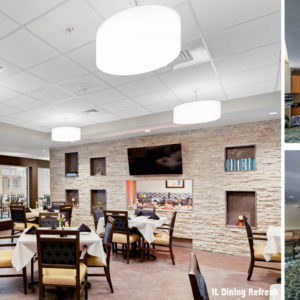 Atrium IL Dining Before and After